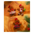 3PCS Fuzzy Gingerbread Man Christmas Tree Ornaments | Set of 3 Christmas Ornaments Babs Girl 3pc