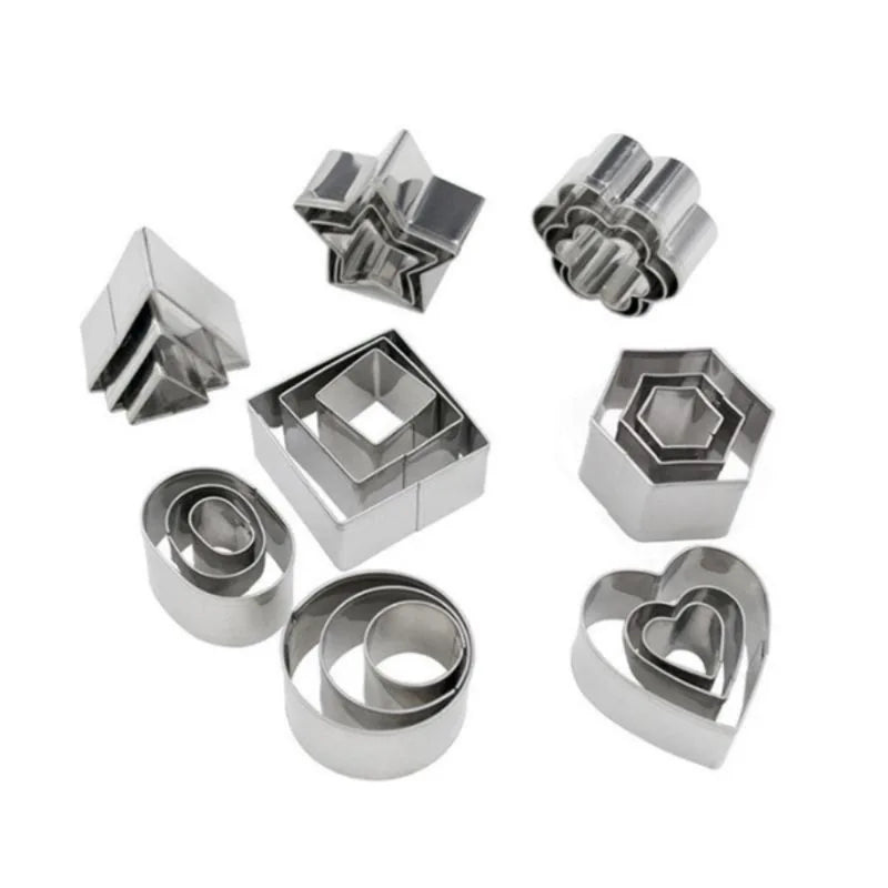 24-Piece Stainless Steel Mini Cookie Cutter Set | Baking Molds Cookie Cutter Set Babs