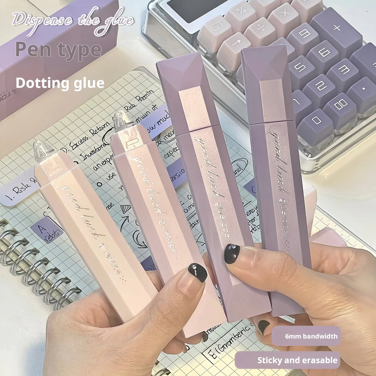 4pcs Dot Tape Runner – Pen-Style Double Sided Adhesive Dispenser Craft Adhesive Dispenser Babs