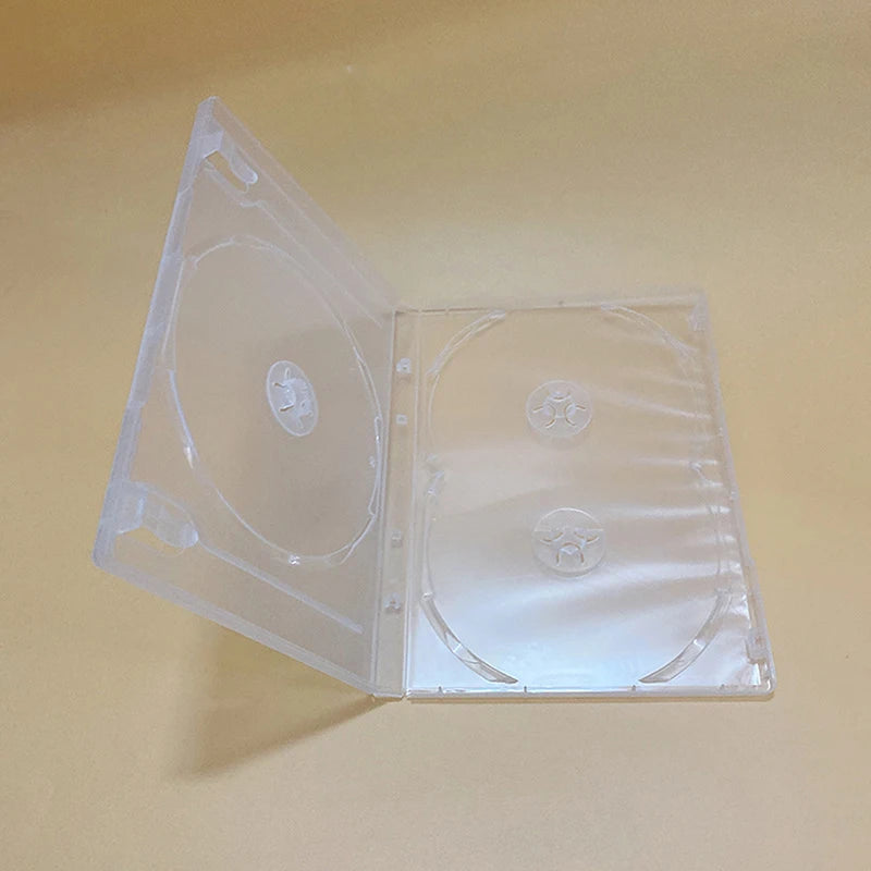 3-Disc PP Plastic CD DVD Case – Clear Transparent Storage Box CD DVD Storage Case Babs