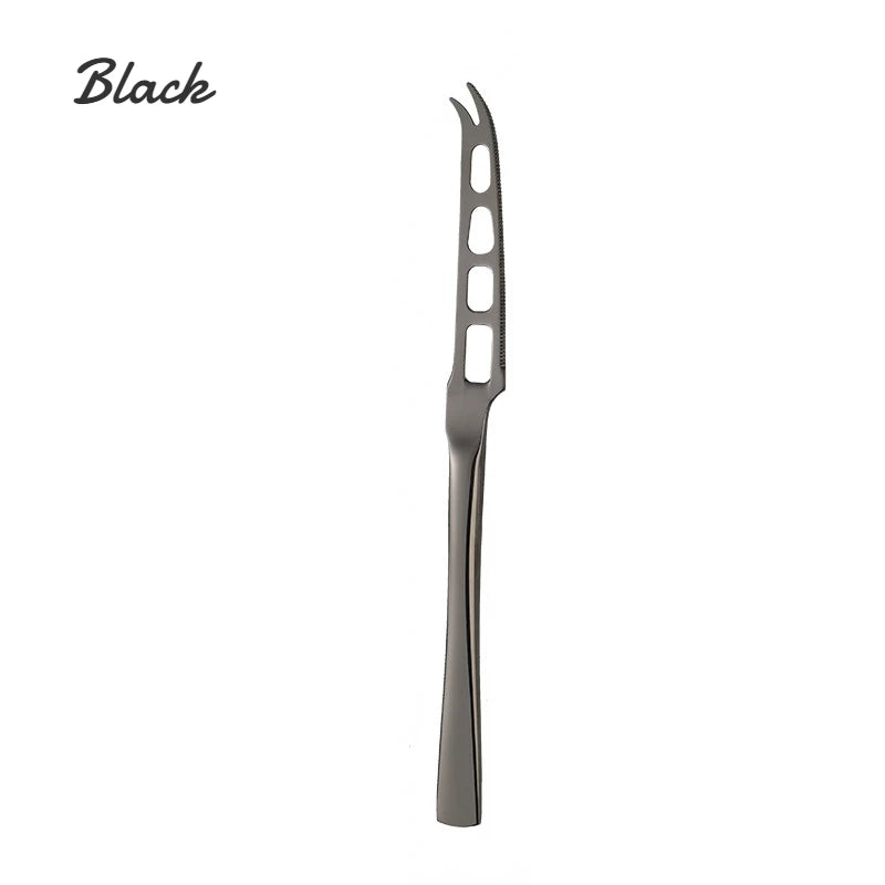 Stainless Steel Butter & Cheese Knife – Multifunctional Kitchen Tool Cheese & Butter Knife Babs Black