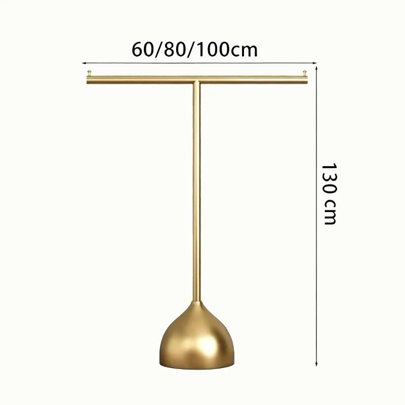 Floor-Standing Coat & Clothes Drying Rack – Metal, Foldable Coat & Drying Rack Babs