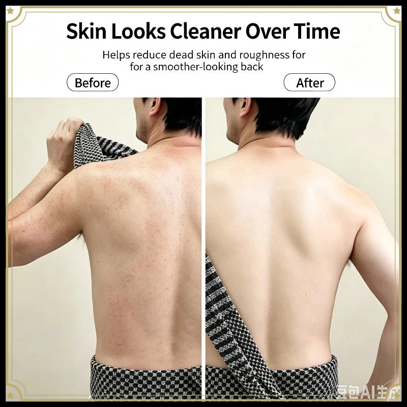 Exfoliating Body Scrubber Towel – Back Washcloth 1/3 Pcs Body Scrubber Towel Babs