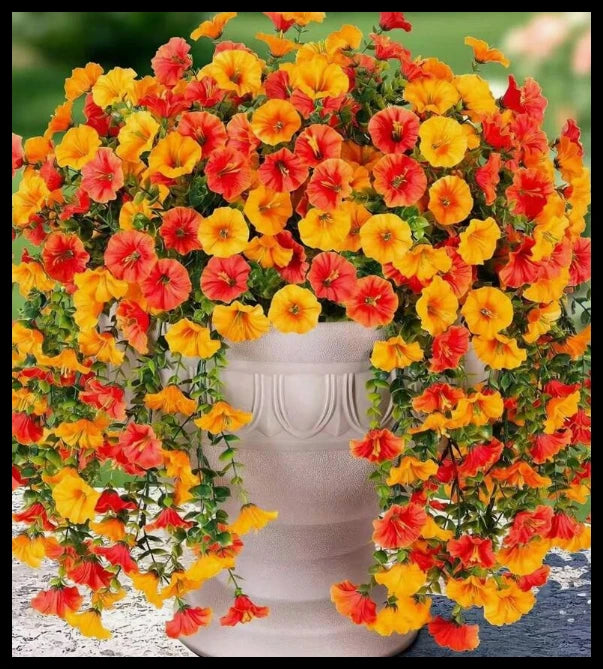 Artificial Morning Glory Vine – Wedding & Home Décor, 75cm Artificial Flower Vine Babs Light Yellow 1 pc