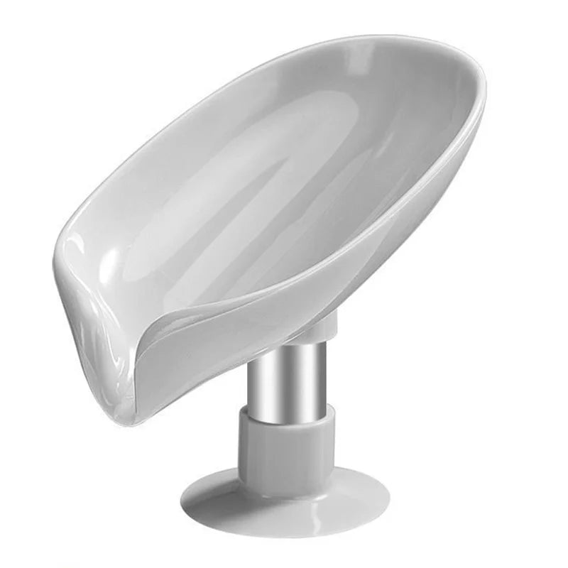 Leaf Soap Dish with Drain & Suction Cup | Bathroom Soap Holder Bathroom Soap Dish Babs