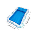 Inflatable Tropical Pool Float Raft with Headrest & Cup Holder Inflatable Pool Float Babs 190x120cm
