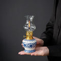 Ceramic Retro Oil Butter Lamp – Buddha & Tea Room Décor Light Decorative Oil Lamp Babs B