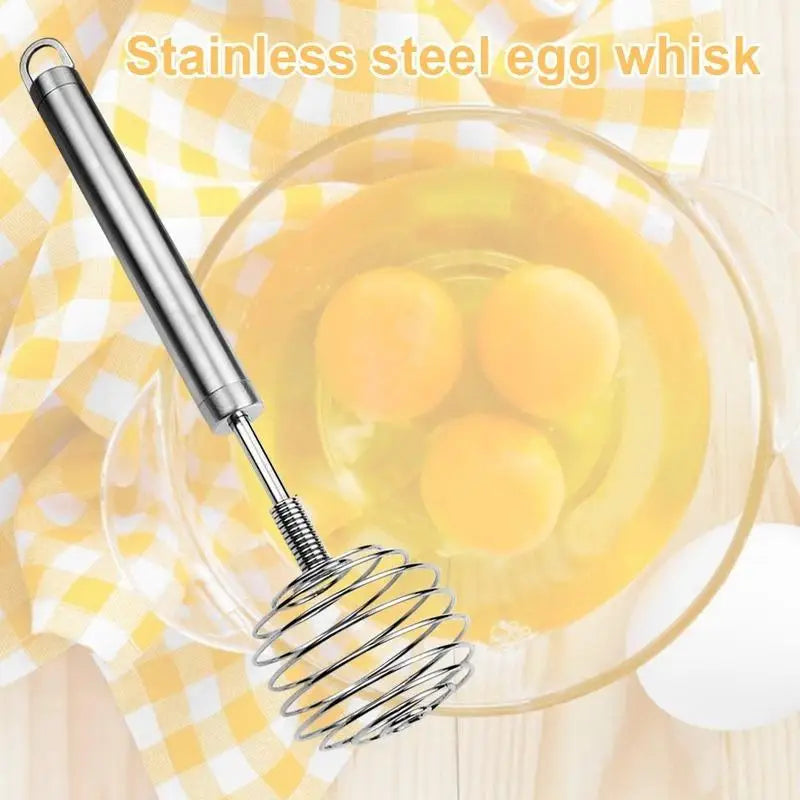 Stainless Steel Ball Spring Whisk – Manual Egg Beater & Masher Manual Kitchen Whisk Babs
