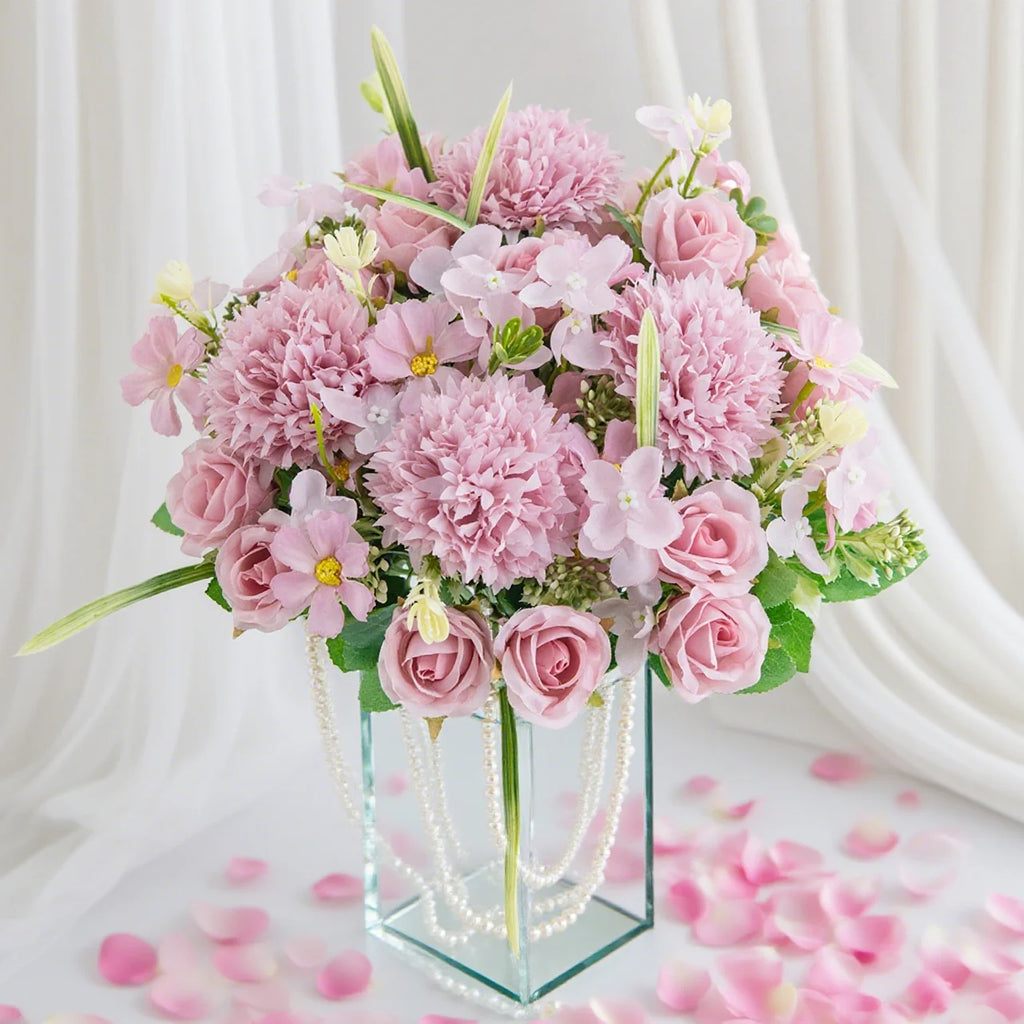 Artificial Silk Rose Bouquet – Wedding & Home Décor Artificial Flower Bouquet Babs