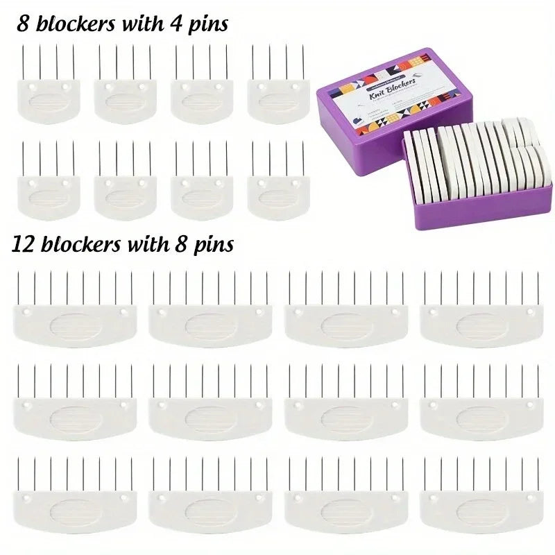 Knit Blockers Set – Knitting & Sewing Alignment Tool Knitting Blocking Tool Babs