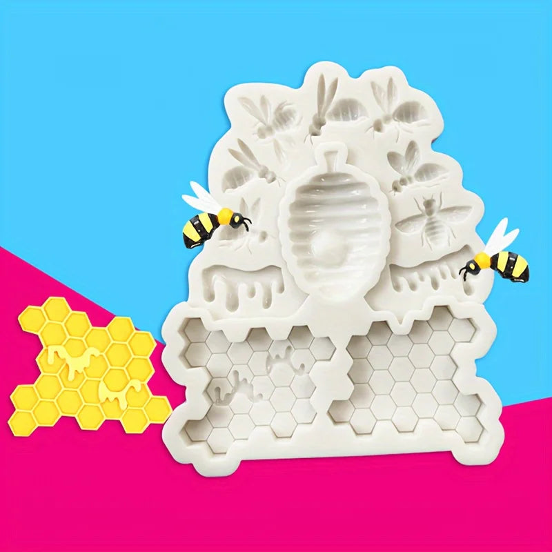 Silicone Honeycomb Bee Mold – Fondant Cake & Chocolate Silicone Baking Mold Babs