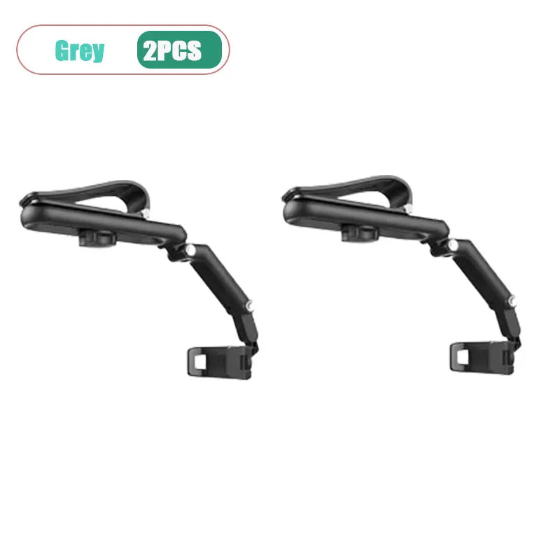 Sun Visor Car Phone Mount | 360° Rotation Hands-Free Holder Car Phone Mount Babs Gray-2PCS