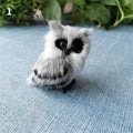 Cute Furry Owl Ornament – Christmas Bird Home Decor Gift Holiday Ornament Babs 1