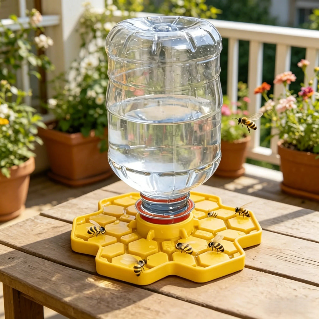 Bee Water Feeder with Perch – Safe Honeybee Drinking Station Bee Water Feeder Babs