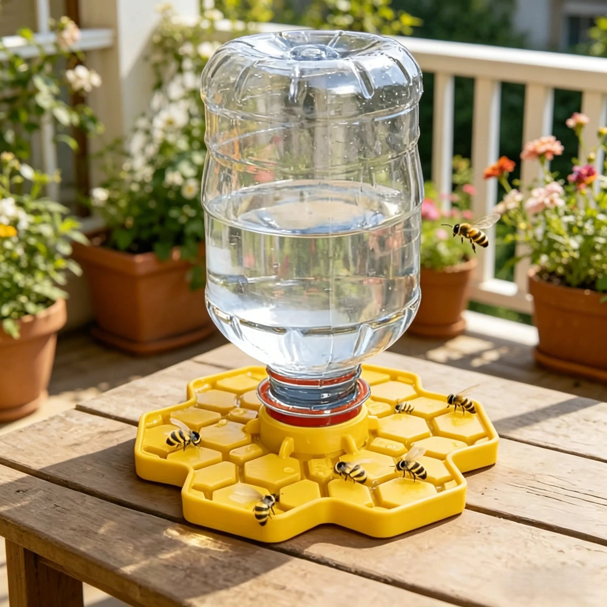 Bee Water Feeder with Perch – Safe Honeybee Drinking Station Bee Water Feeder Babs