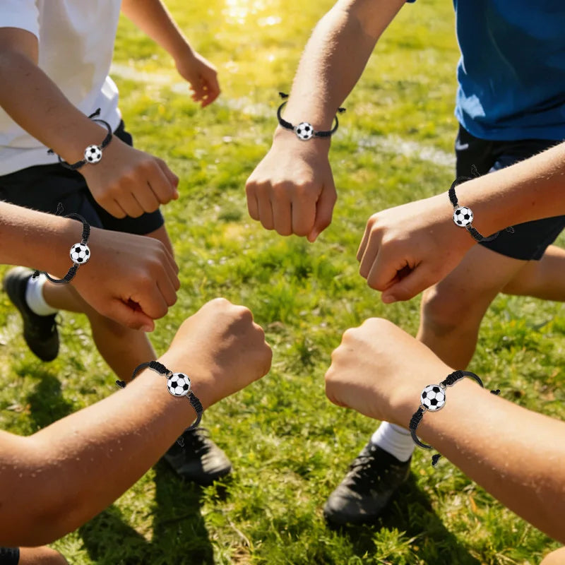 Soccer Charm Bracelets Kids Party Favors 5/10 Pack Kids Party Favors Babs