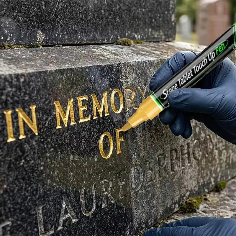 Waterproof Stone Tombstone Touch-Up Paint Marker – 12 Colors Paint Touch-Up Marker Babs