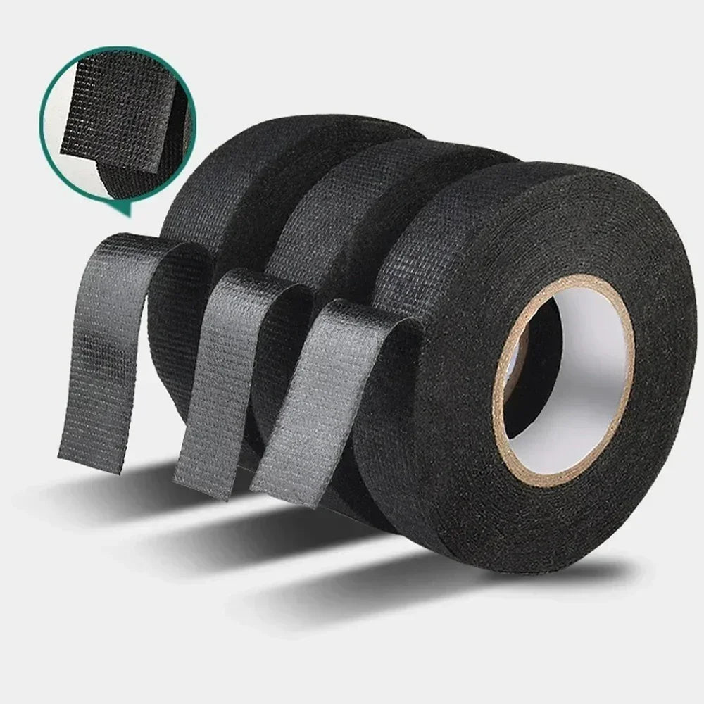 Black Electrical Fabric Tape – Heat Resistant Waterproof Wire Wrap Electrical Fabric Tape Babs