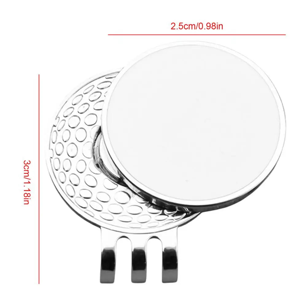 Magnetic Golf Hat Clip & Ball Marker for Men & Women Golf Hat Clip Babs White 1pcs