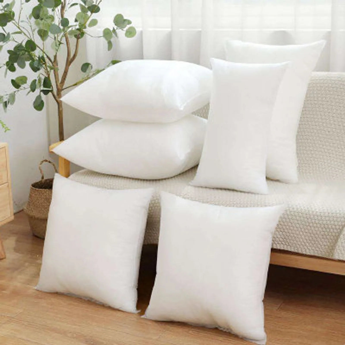 Premium Throw Pillow Insert Hollow Fiber Cushion Stuffer 45x45cm Throw Pillow Insert Babs