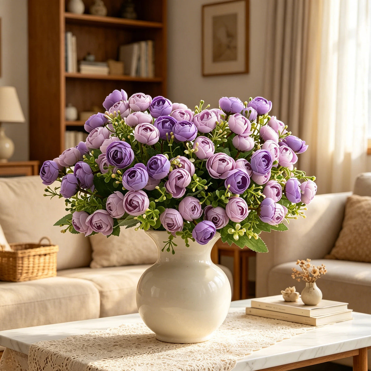 Silk Artificial Tea Bud Flowers – Wedding Bouquet & Home Decor Artificial Silk Flowers Babs