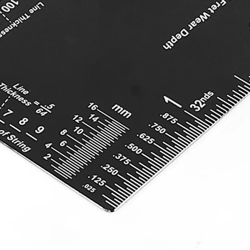 Guitar String Action Gauge Ruler – Luthier Setup Measuring Tool Guitar Setup Tool Babs