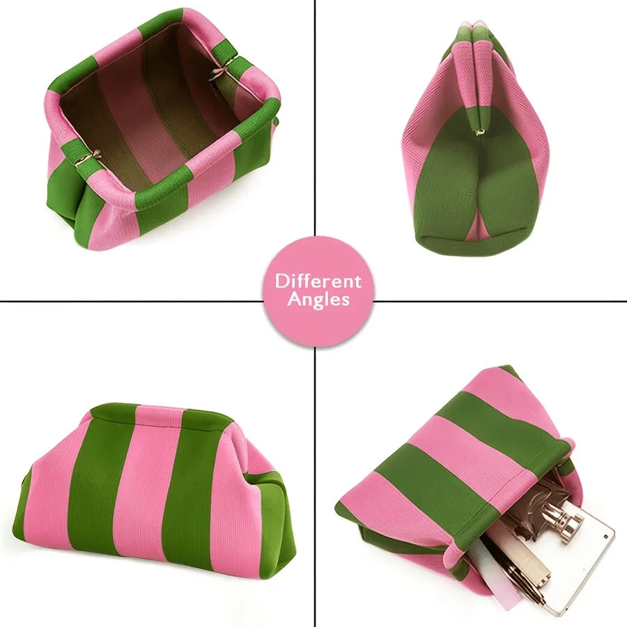 Ladies' Cloud Stripe Handbag – Large Capacity & Foldable Women's Handbag Babs