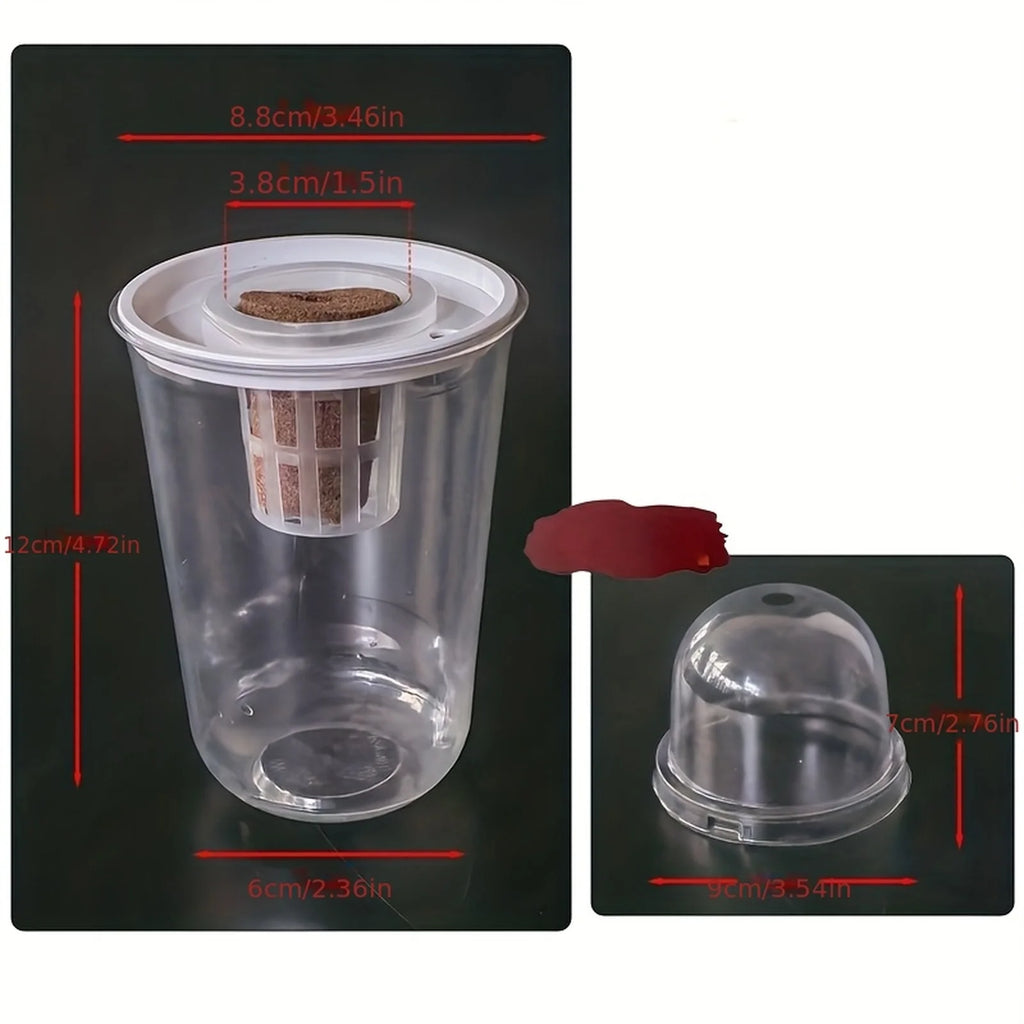 Clear Hydroponic Seed Starter Cup | Transparent Germination Pot Hydroponic Seed Cup Babs