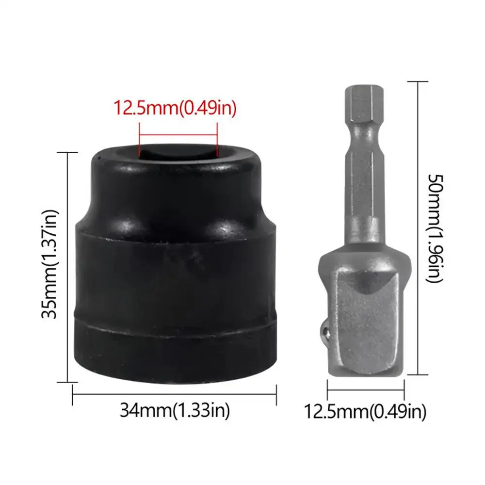 Car Jack Adapter Socket Converter – Heavy-Duty Vanadium Steel Jack Socket Adapter Babs 1pcs