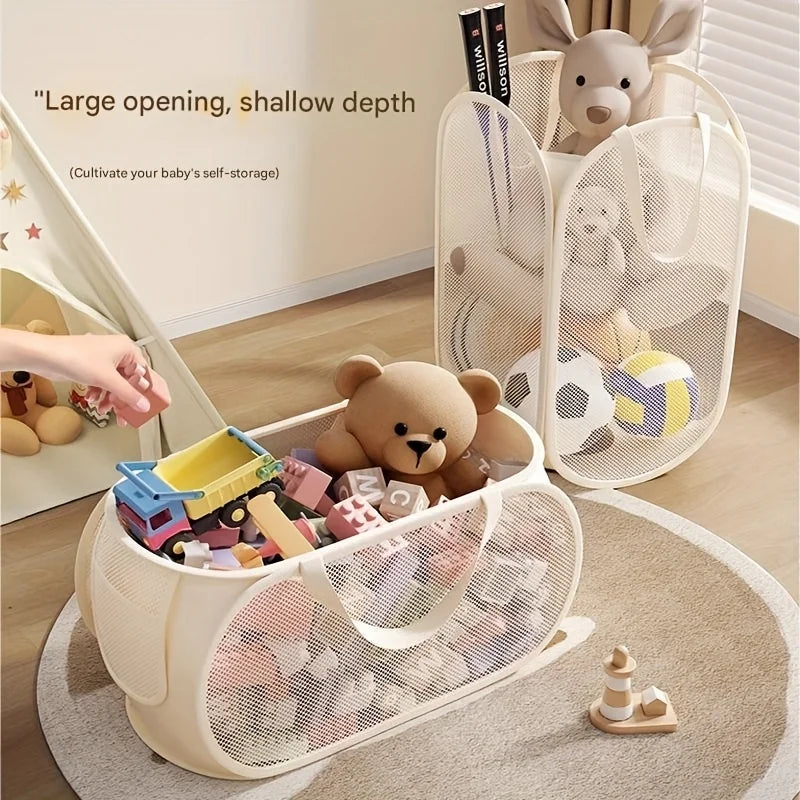 Large Capacity Toy Storage Basket with Divided Compartments Toy Storage Basket Babs
