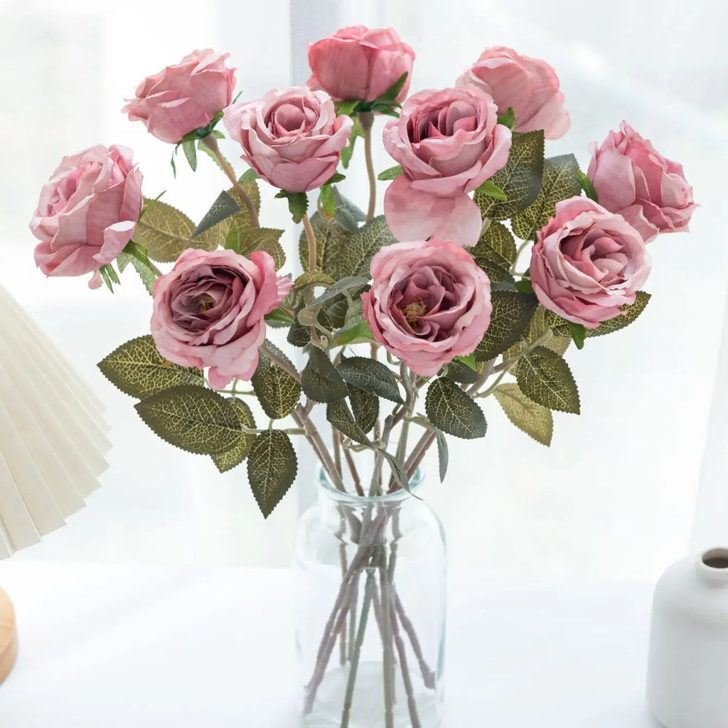 Silk Rose Artificial Flowers – Wedding, Home & Garden Decor Artificial Silk Flowers Babs