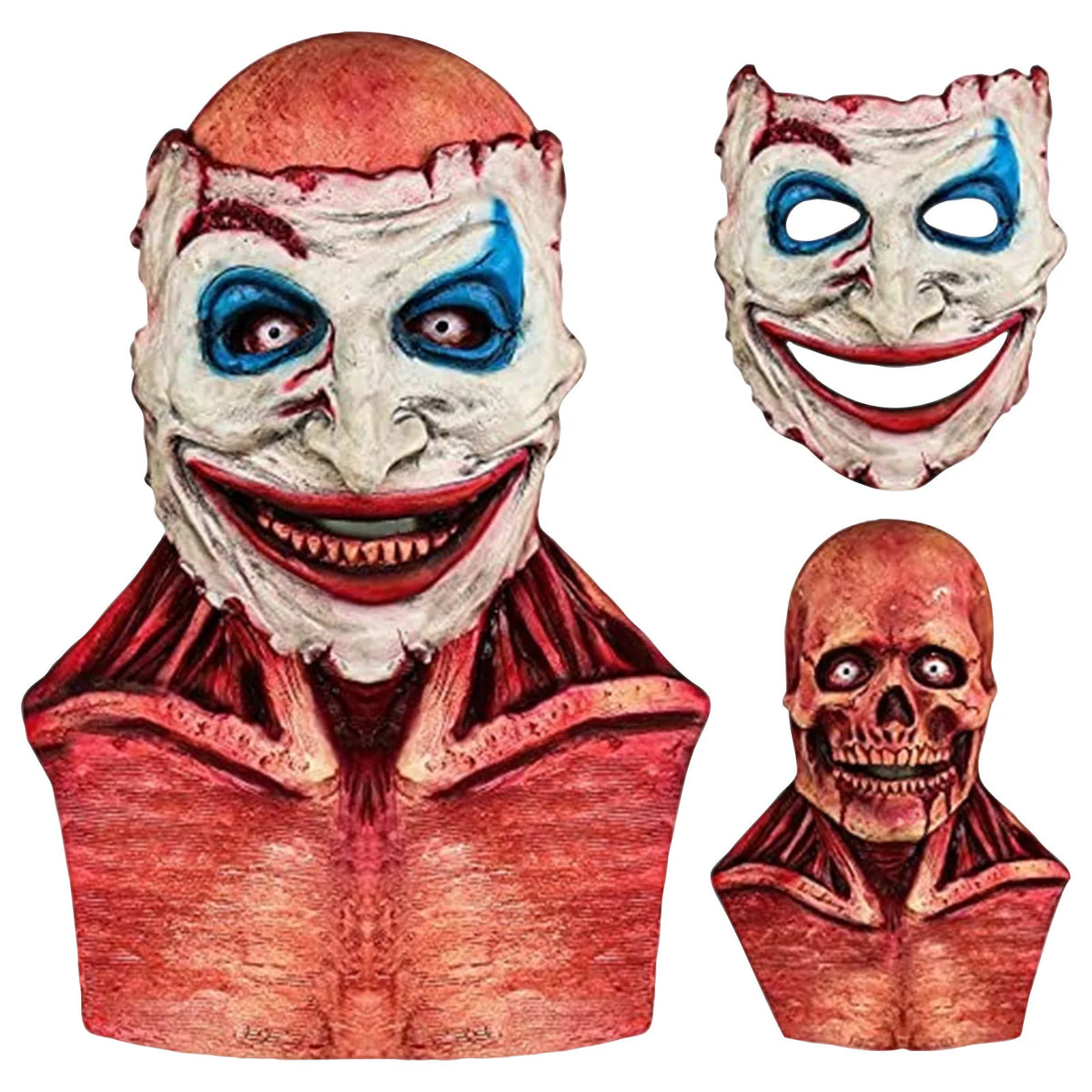 Clown Double Layer Halloween Horror Latex Mask – Two Layer Halloween Costume Mask Babs