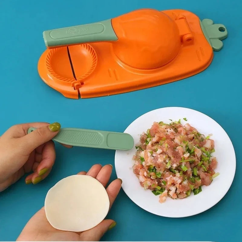 2-in-1 Dumpling Mold & Manual Press Maker – Kitchen Tool Dumpling Press Maker Babs