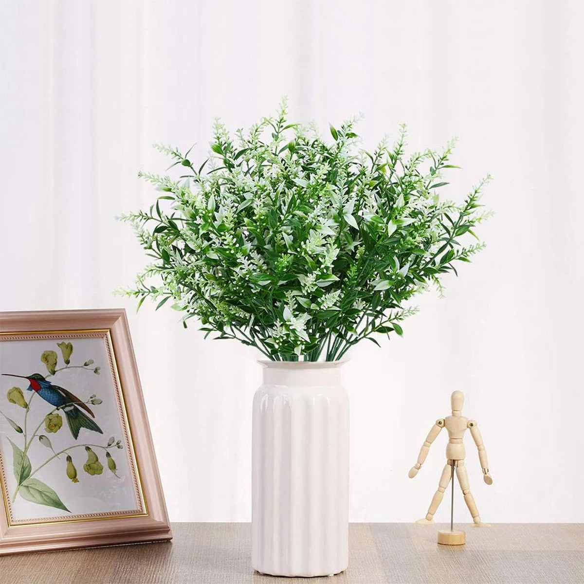 Artificial Lavender Bouquet | Fake Plastic Flower Home & Wedding Decor Artificial Flower Bouquet Babs
