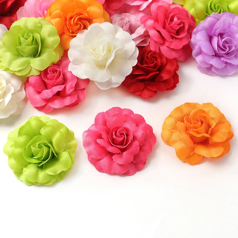 Artificial Silk Rose Heads 5cm – 10/20/30 Pcs, DIY & Décor Artificial Flower Heads Babs