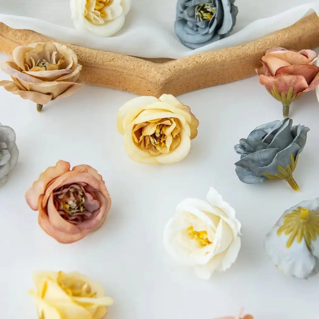 Artificial Rose Heads 20/40pcs – Wedding & Home Décor DIY Artificial Flower Heads Babs
