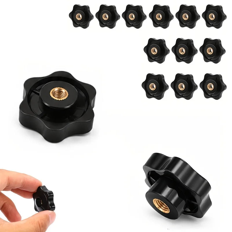 M5–M10 Copper Thumb Knob Nut – Star Hand Tighten Clamping Knob Thumb Knob Nut Babs