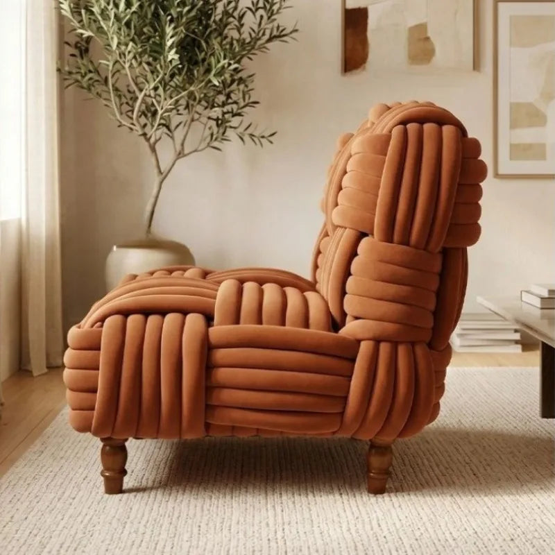 Modern Velvet Single Sofa Chair – Luxury Minimalist Accent Couch Accent Sofa Chair Babs