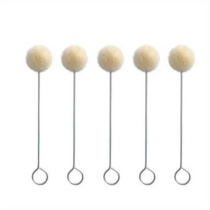 100Pcs Wool Daubers Ball Brush – DIY Leather Dye Applicator Leather Craft Daubers Babs