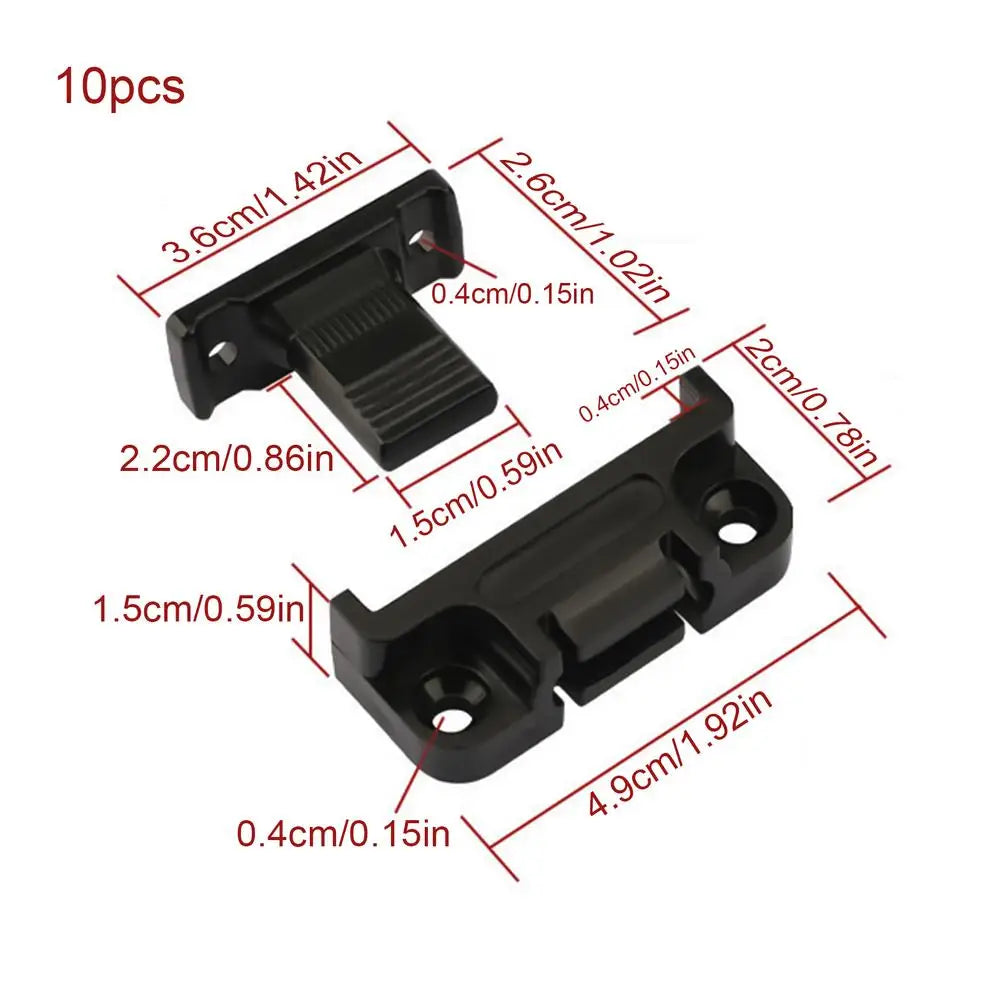 10Pcs Quick-Release Wall Panel Fastener Clips – ABS Furniture Fix Panel Fastener Clips Babs 10PCS