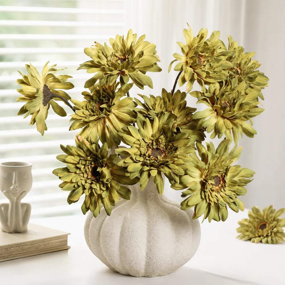 Artificial Daisy Bouquet – Silk Fall Floral for Home & Wedding Décor Artificial Flower Bouquet Babs