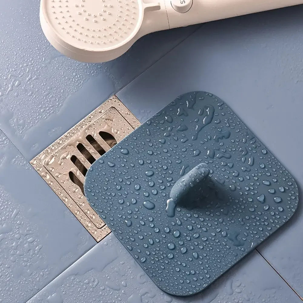 Silicone Floor Drain Cover Anti-Odor Sewer Deodorant Pad Floor Drain Cover Babs Blue