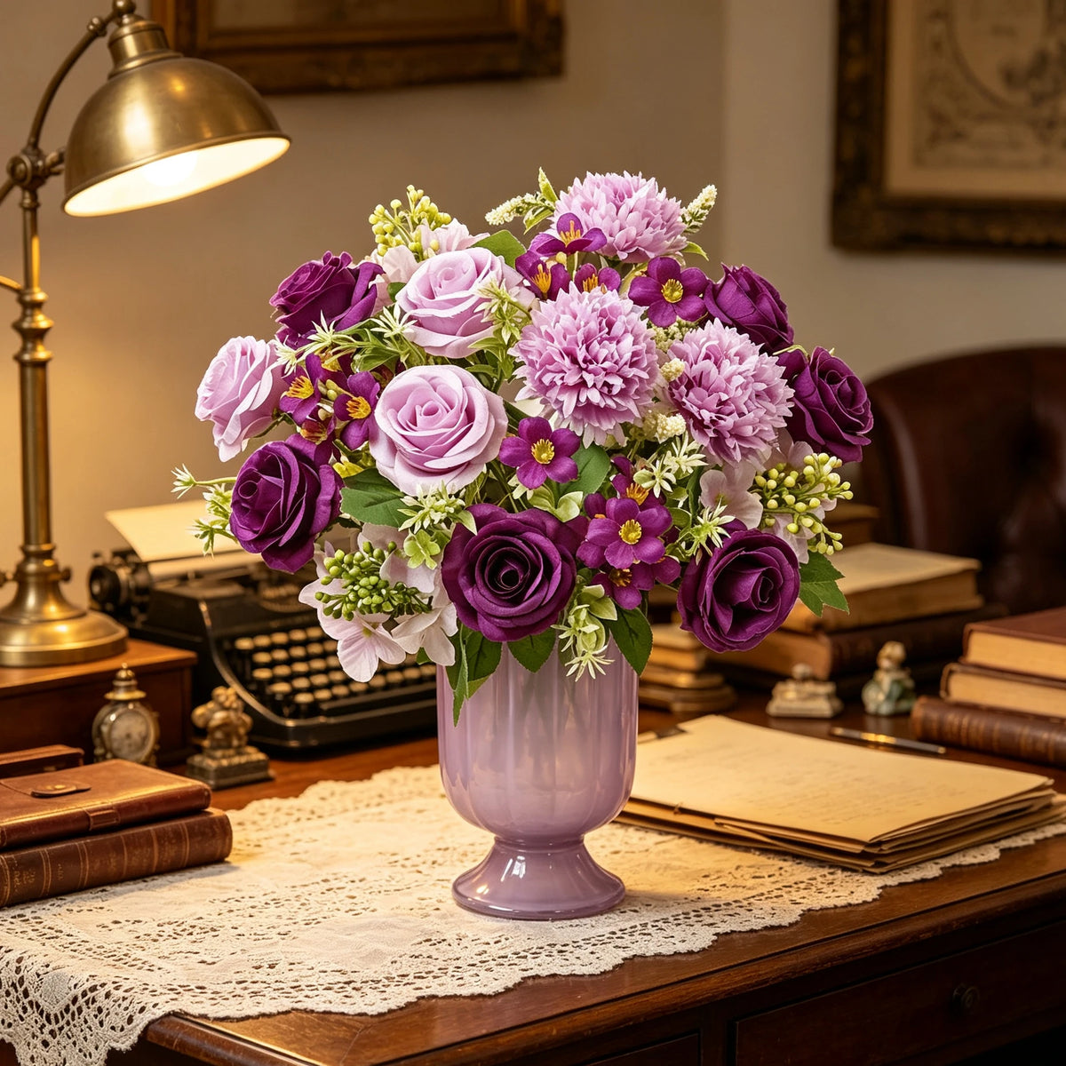 Artificial Silk Hydrangea & Rose Bouquet 2/4pcs – Home Decor Artificial Flower Bouquet Babs