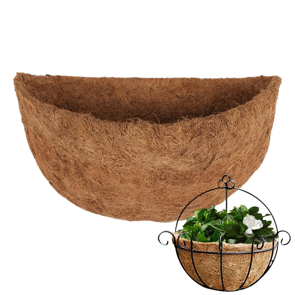 Coco Coir Hanging Basket Liner – 3 Sizes, Natural Fiber Basket Coir Liner Babs