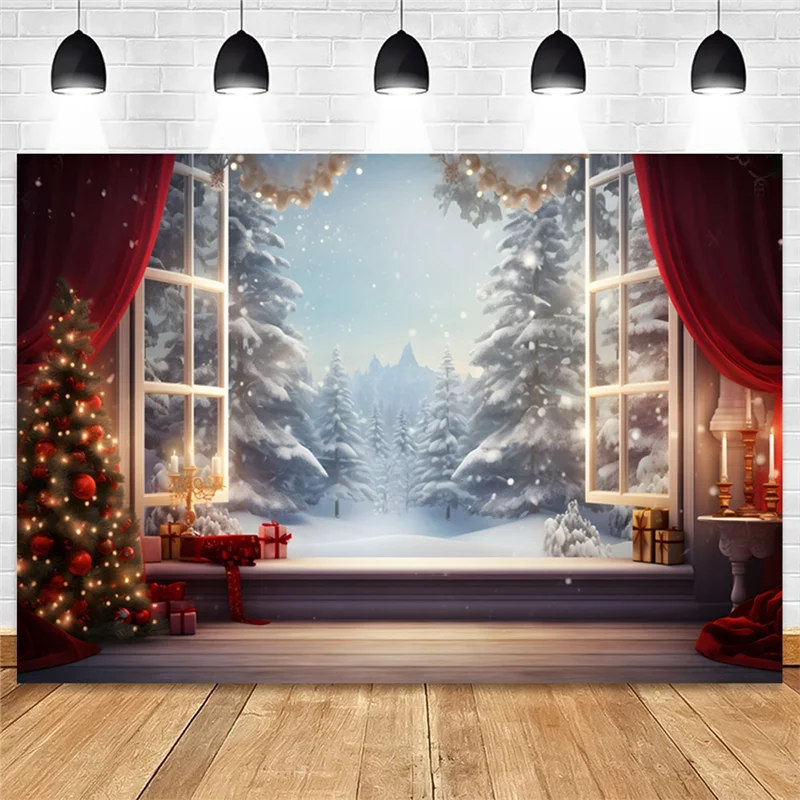 Christmas Photography Backdrop 210x150cm Vinyl Background Cloth Photography Backdrop Babs