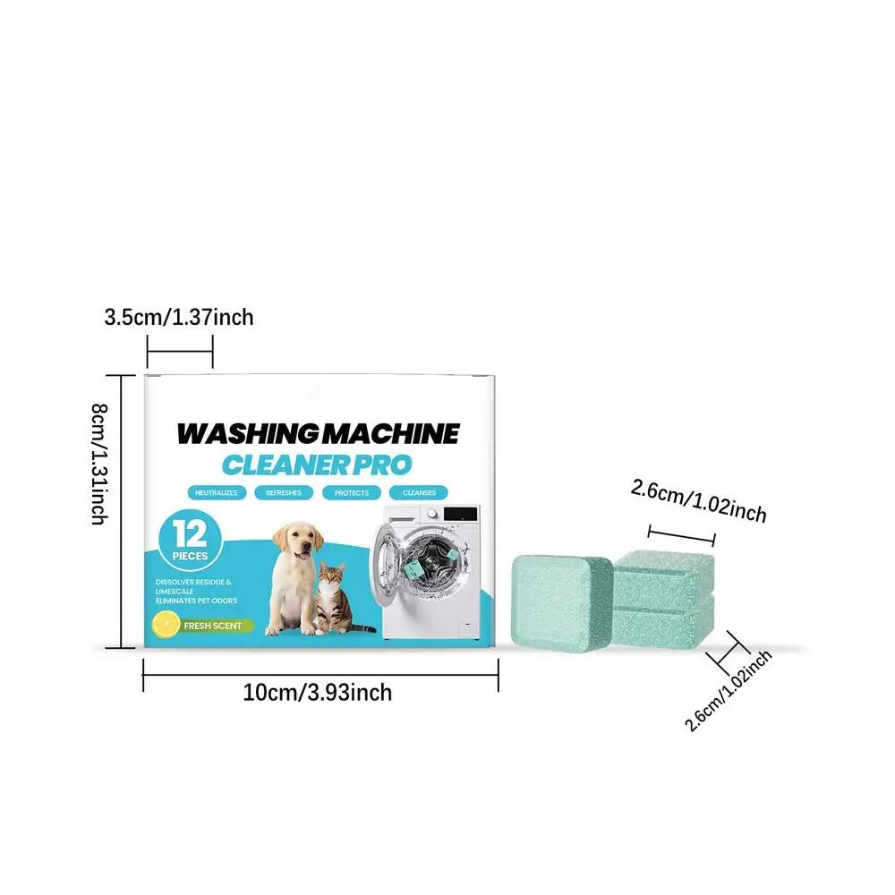 Washing Machine Cleaner Tablets for Pet Owners – 12pk Washing Machine Cleaner Babs 1 box