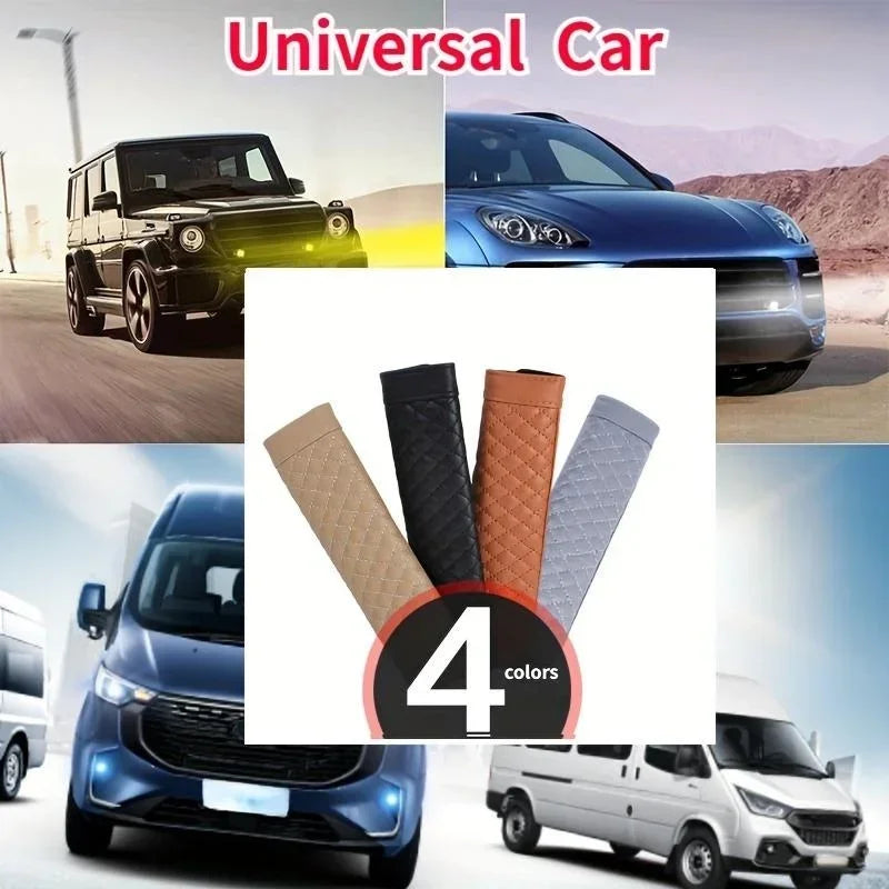 Universal PU Leather Car Seat Belt Cover Shoulder Pad Cushion Seat Belt Cover Babs