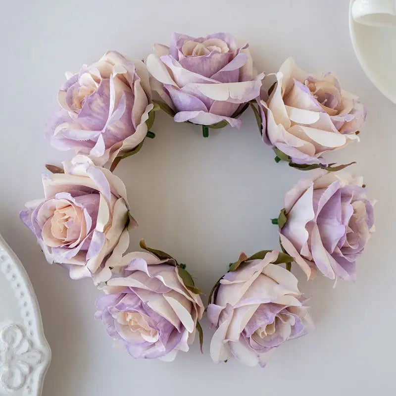 Silk Rose Artificial Flowers 5/10pc – Wedding & Home Decor Artificial Silk Flowers Babs color 6 5 pcs