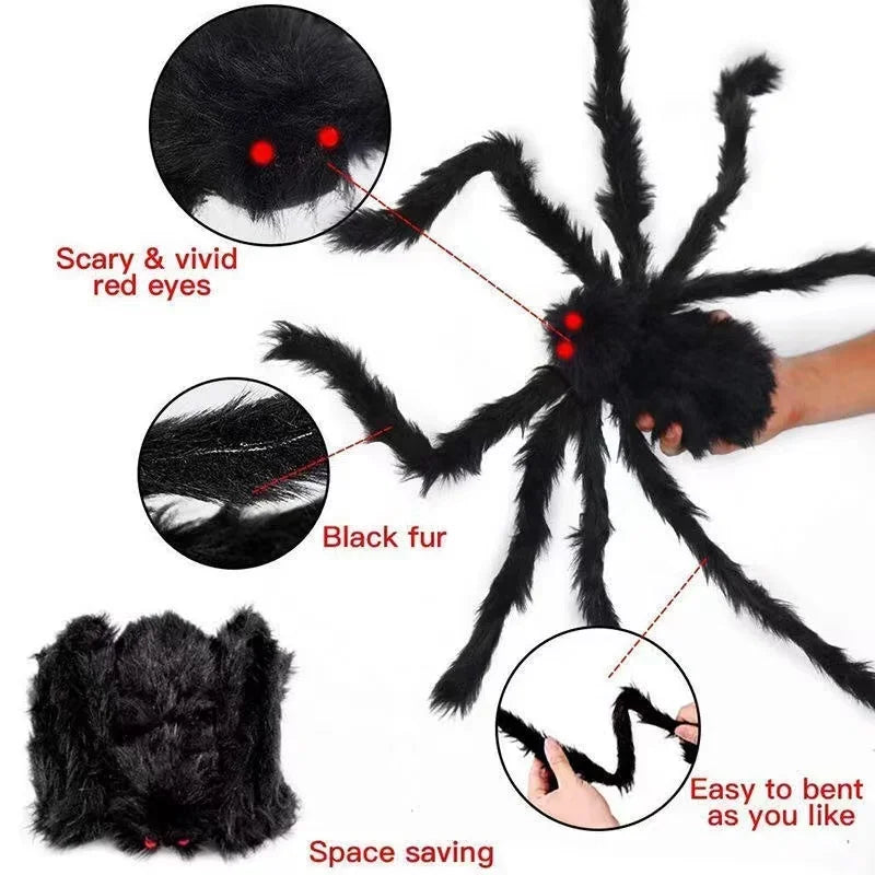 Giant Stretchy Halloween Spider Web Cobweb Decoration 150/250cm Halloween Decoration Babs
