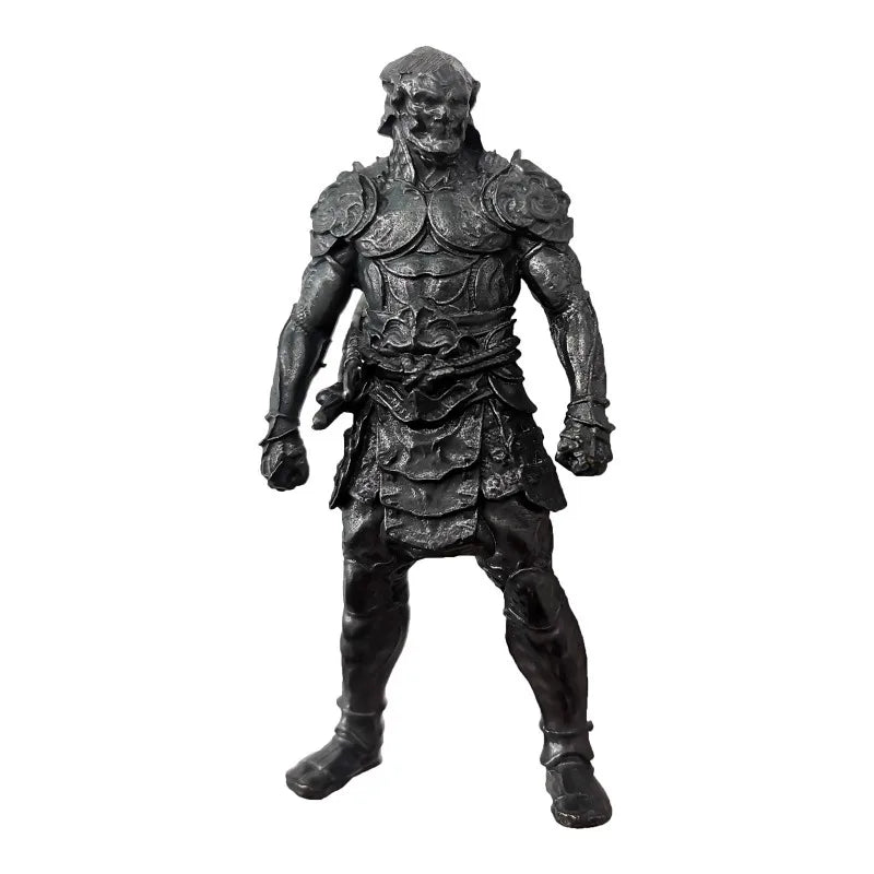 Copper Samurai Warrior Figurine – Vintage Japanese Mask Miniature Decorative Figurine Babs